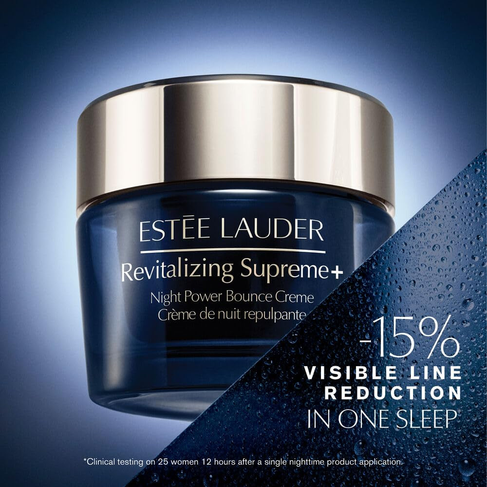 Revitalizing Supreme+ Night Power Bounce Cream Moisturizer with Peptides for Firmness