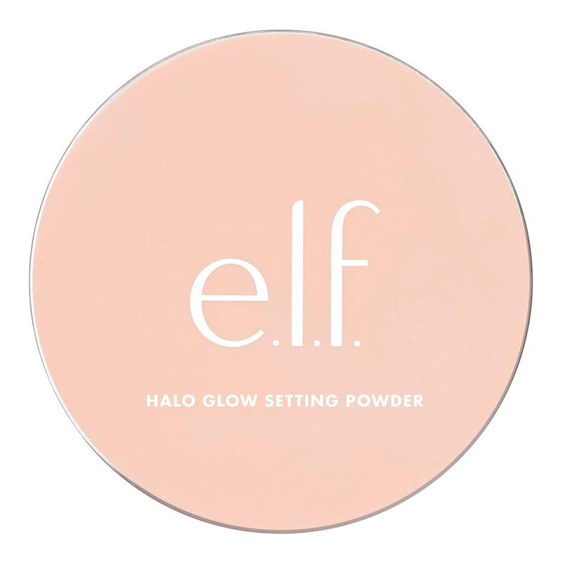 E.L.F., Halo Glow Setting Powder, Silky, Weightless, Blurring, Smooths, Minimizes Pores and Fine Lines, Creates Soft Focus Effect, Light, Semi-Matte Finish, 0.24 Oz