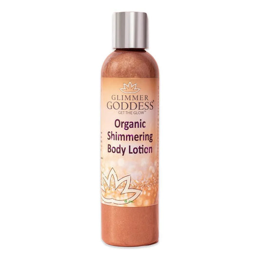 Organic Body Shimmer Lotion Level 3 Bronze Color Body Shimmer 8 Oz with Vitamins