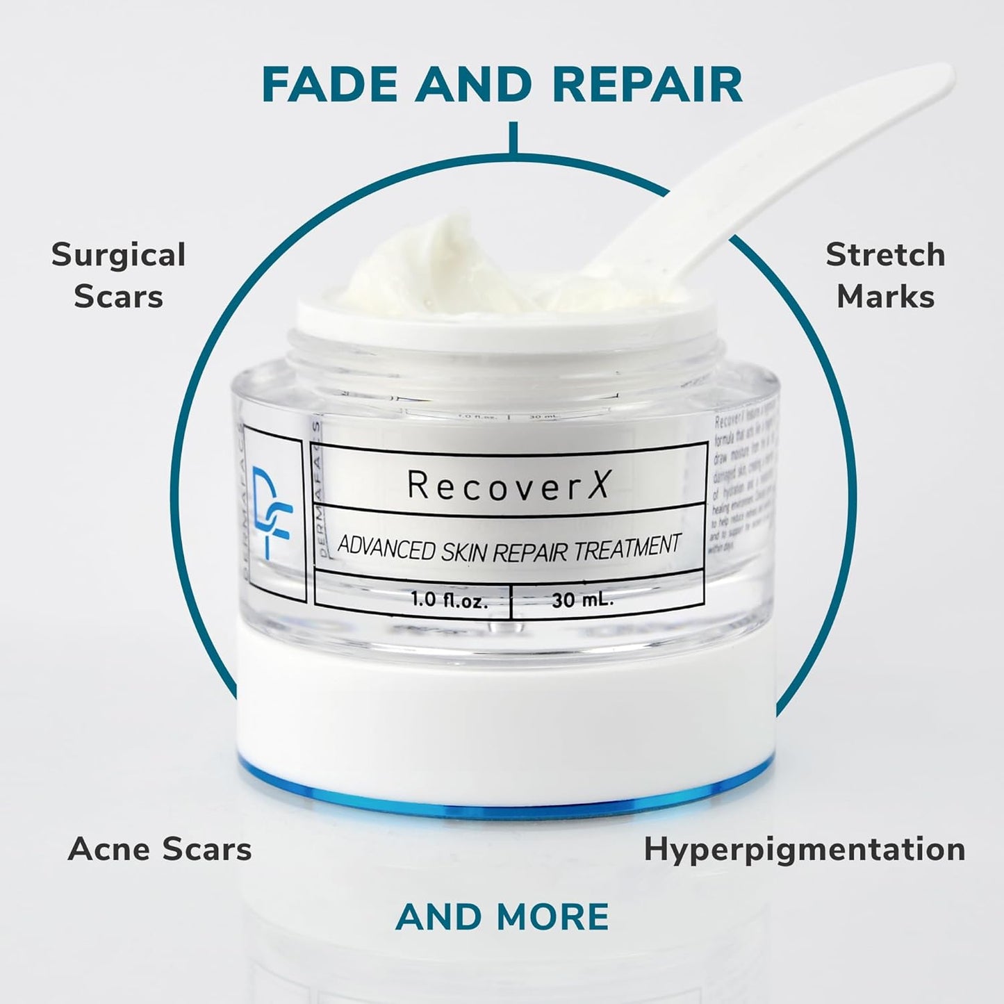 Advanced Skin Repair Treatment - Repair Skin Damage and Fade Scarring - Silica Based HSX Formula - All Skin Types (30Ml)